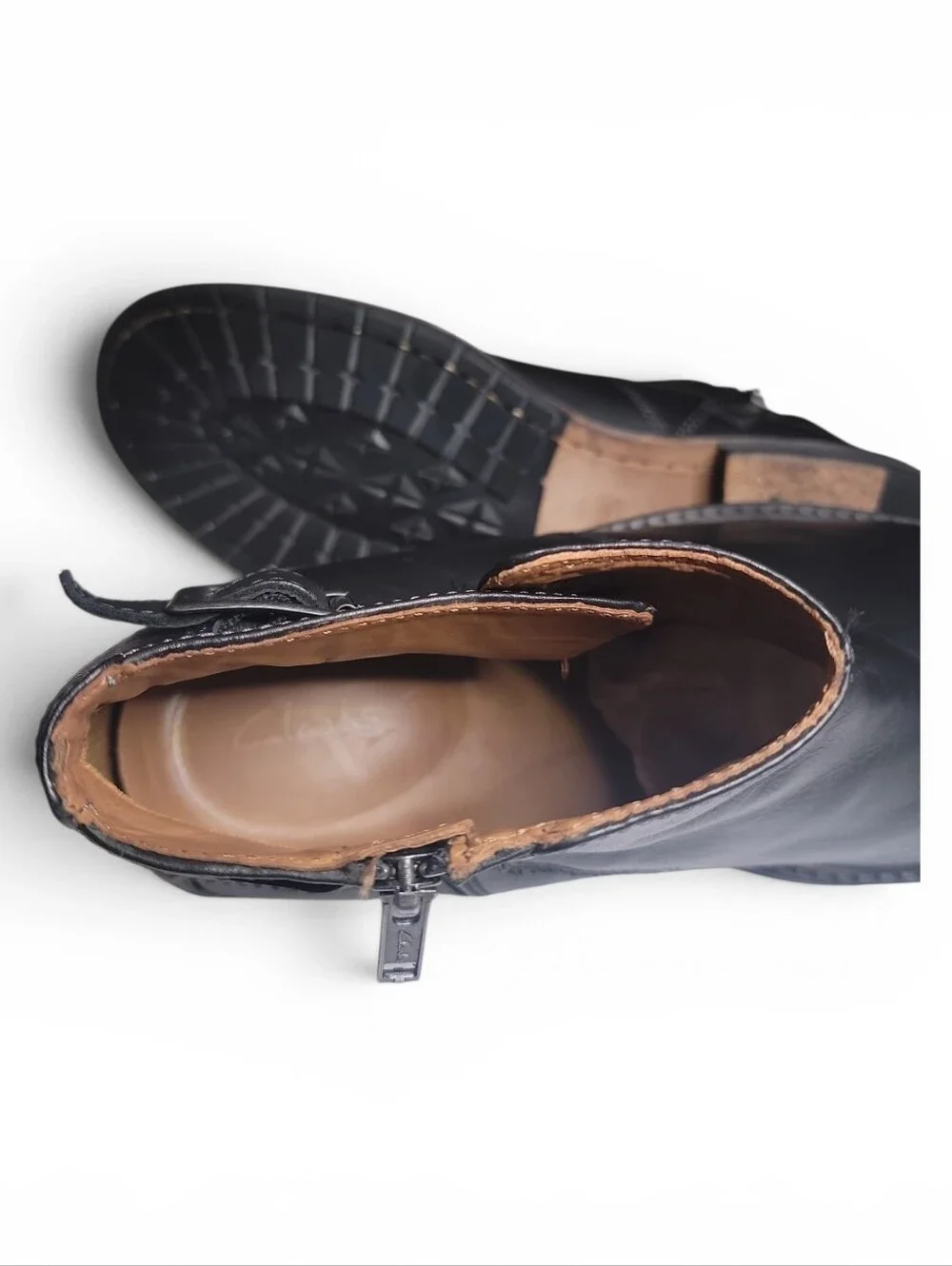 Clarks, Clarksdale Remi Buckled Ankle Boots Sz 12M